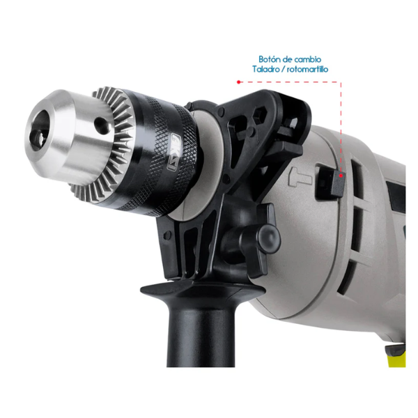 Rotomartillo Aksi 500W 3/8″ Gris Taladro y Atornillador