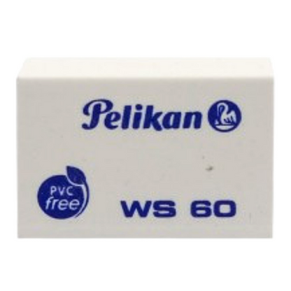 Gomas Plásticas Borrador Ws60 Blanca Pelikan 60 Piezas