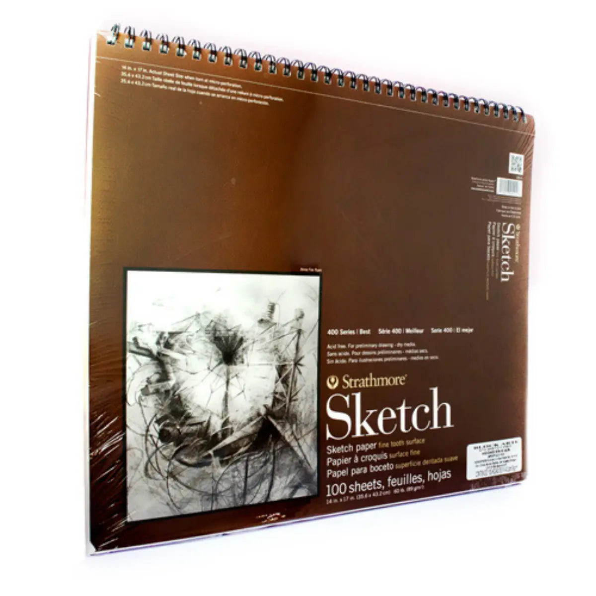 Block Cuaderno Dibujo Bocetos Strathmore Serie 400 35.5x43cm 100 Hojas - Marchante MX