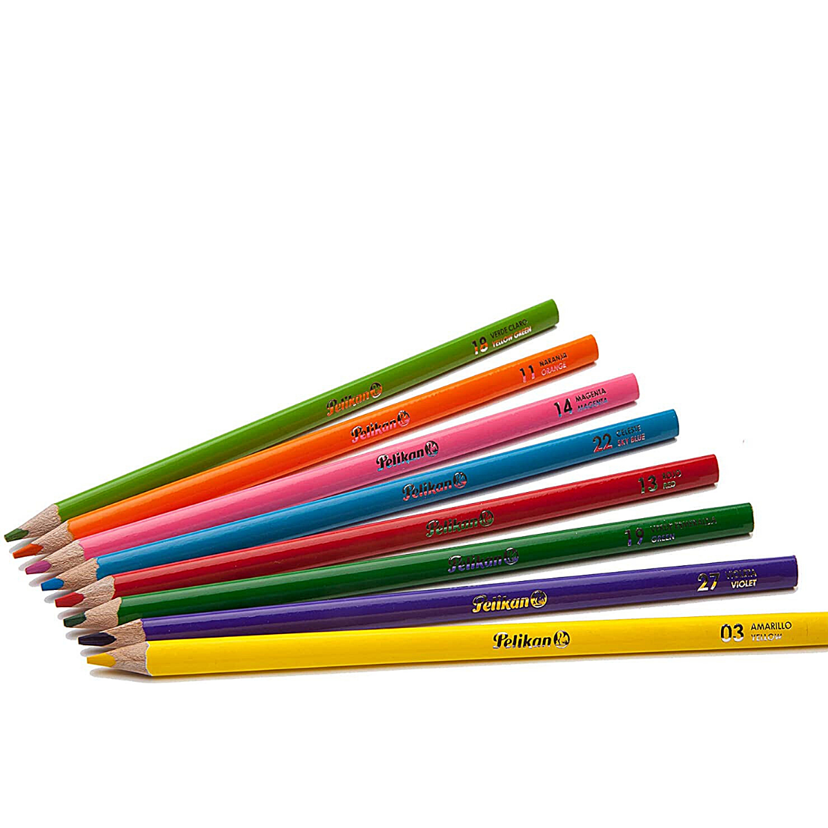 Caja Lápices Colores Redondos 4mm Pelikan 36 Piezas + Sacapuntas