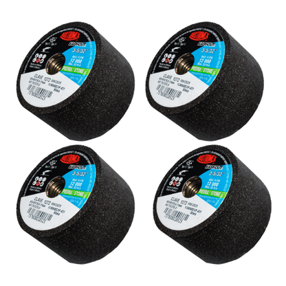 4 Piezas Copa Abrasiva Austromex Desbaste 80x45x15.9-11mm Grano 60