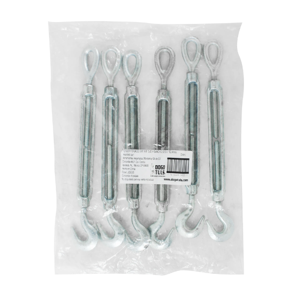 Tensor Forjado 3/8" × 6" Ojo y Gancho Dogotuls