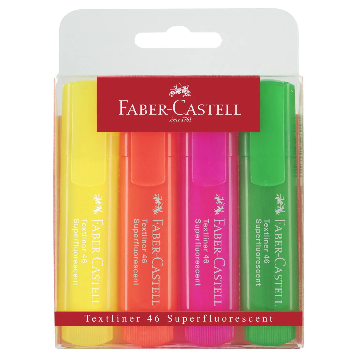 Marcadores Marcatextos Fluorescente Faber Castell Tl46 4 Pz - MarchanteMX