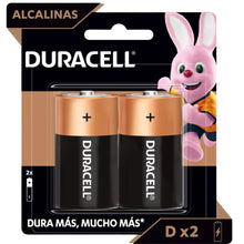 Pilas Alcalina Tipo D Duracell 1.5 V 3000 Mah