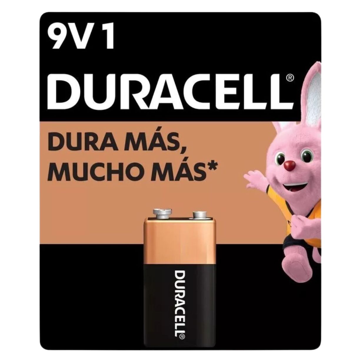 Pila Alcalina Cuadrada Duracell 9V Sin Mercurio