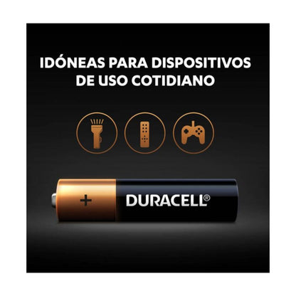 Tira de 6 pilas Duracell AAA Alcalinas
