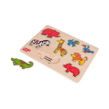 Rompecabezas Animales Salvajes Madera Ingles Español Diako