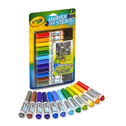 Crayola Refill Aerografiti Plumones Con Esténciles Repuesto