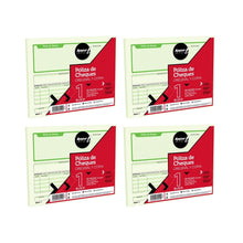 Poliza Cheque Rayter Medio Oficio Verde 4 Block 100 Juegos