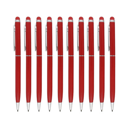 10 Bolígrafo Pluma For Promotional Colores Goma Touch Screen For Promotional