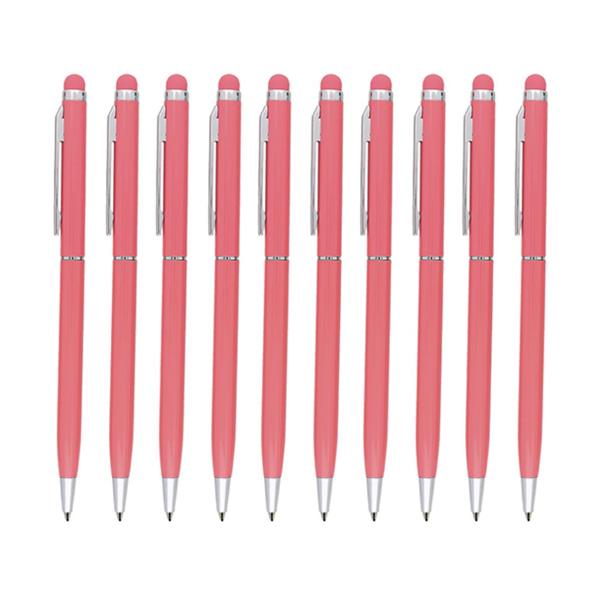 10 Bolígrafo Pluma For Promotional Colores Goma Touch Screen