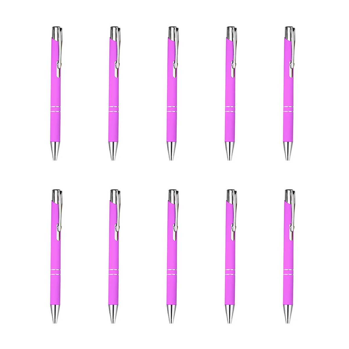 Pack 10 Boligrafo Metalico For Promotional Pluma Colores