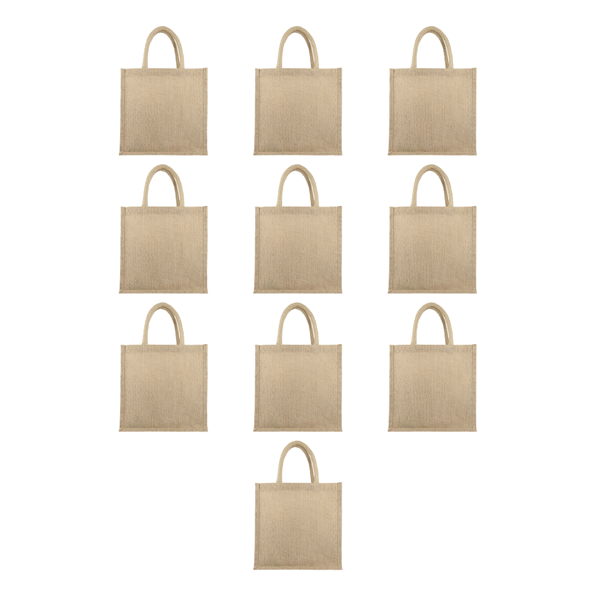 Pack 10 Bolsa Yute For Promotional Beige 30.5cmx30.5cm