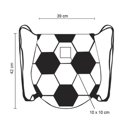 Morral Poliester For Promotional Diseño Balon Futbol