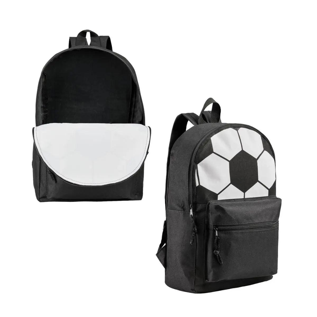 Mochila Negra Impresion Balon For Promotional Ajustable