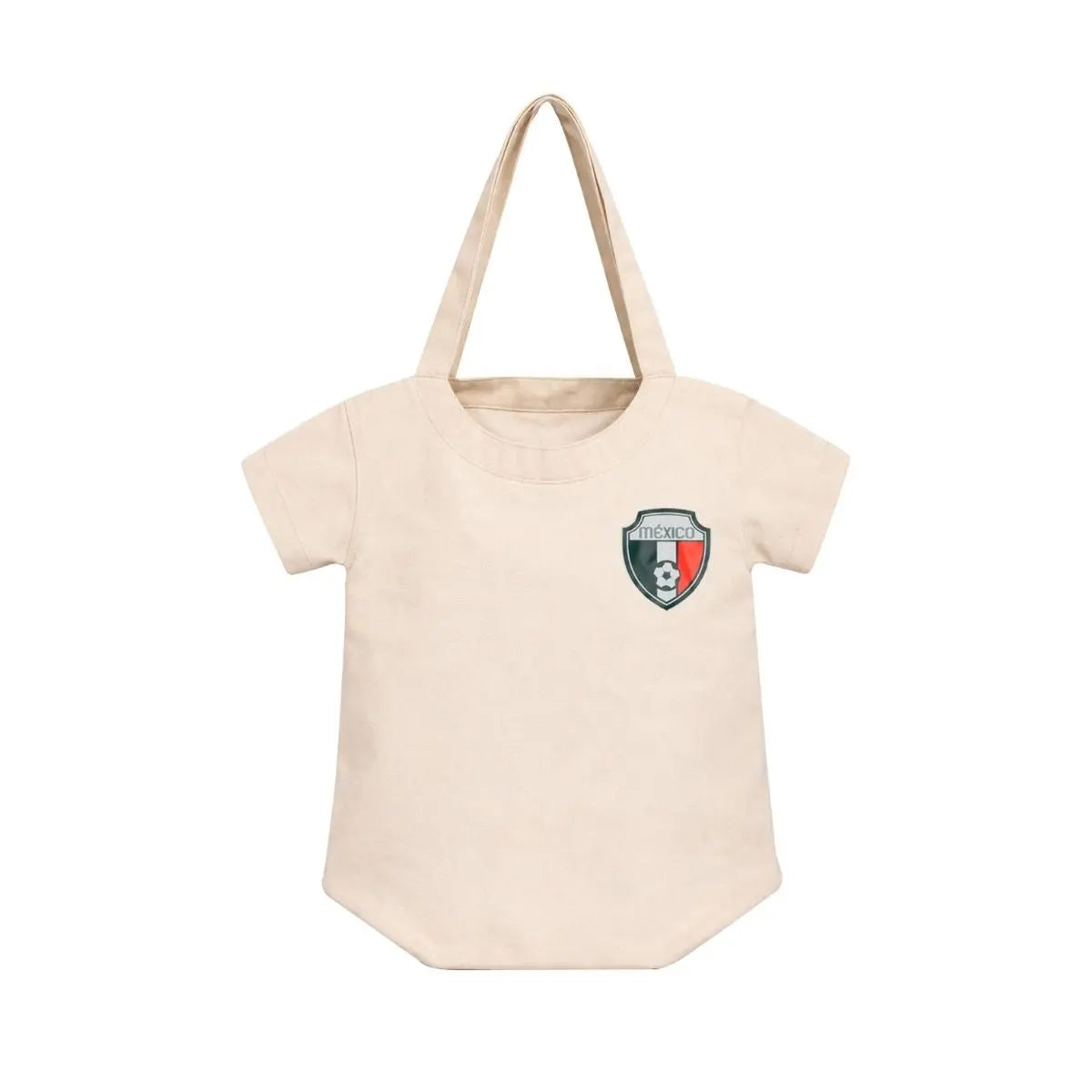 Bolsa Algodon For Promotional Forma Camiseta Escudo Mexico - For Promotional - vista lateral