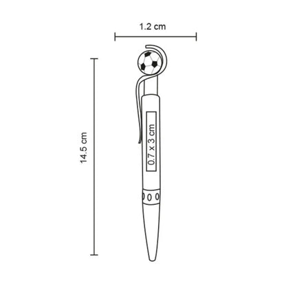10pzs Boligrafo Clip Balon Futbol For Promotional Elegir Color