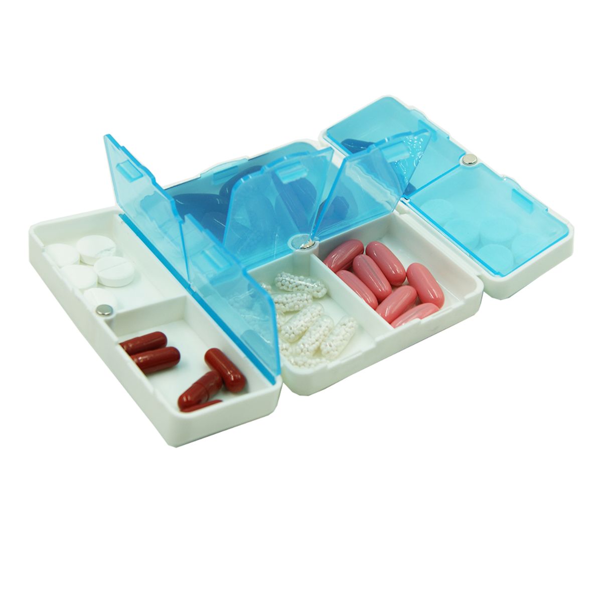 Pastillero Plastico For Promotional Plegable Compartimentos