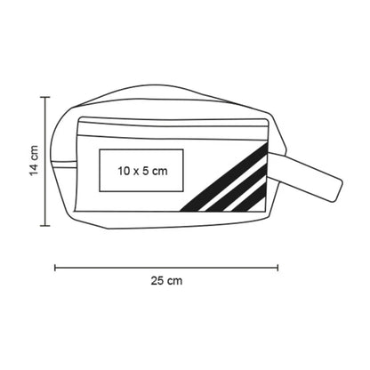 Neceser Negro c/ Rayas Tricolor For Promotional Viaje