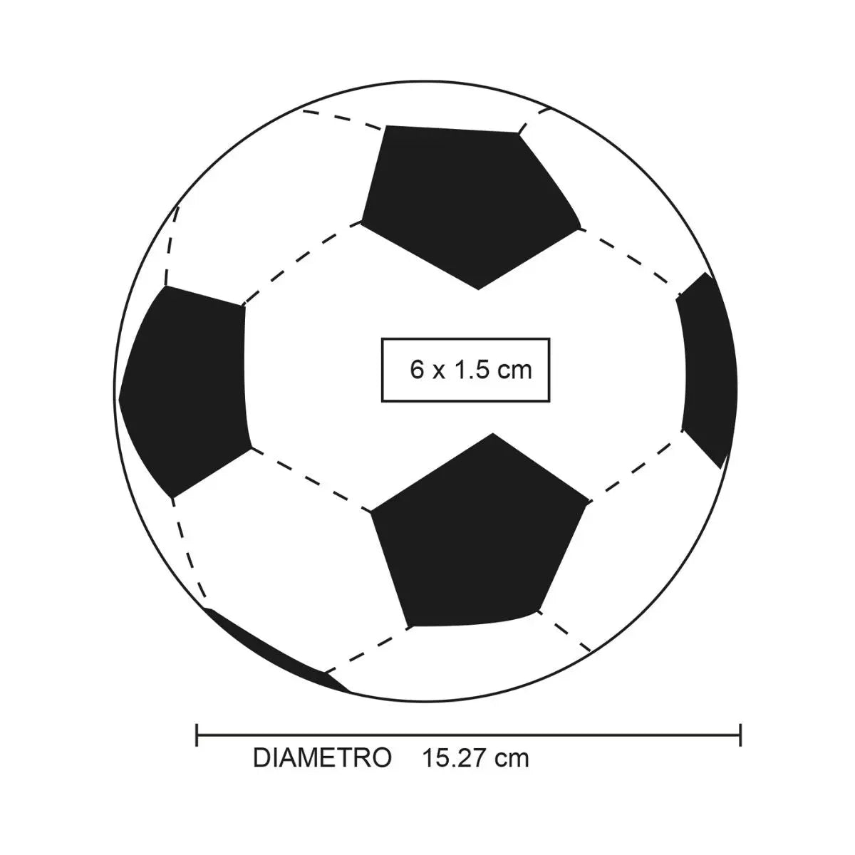 Balon Futbol For Promotional Talla 2 Blanco - Negro