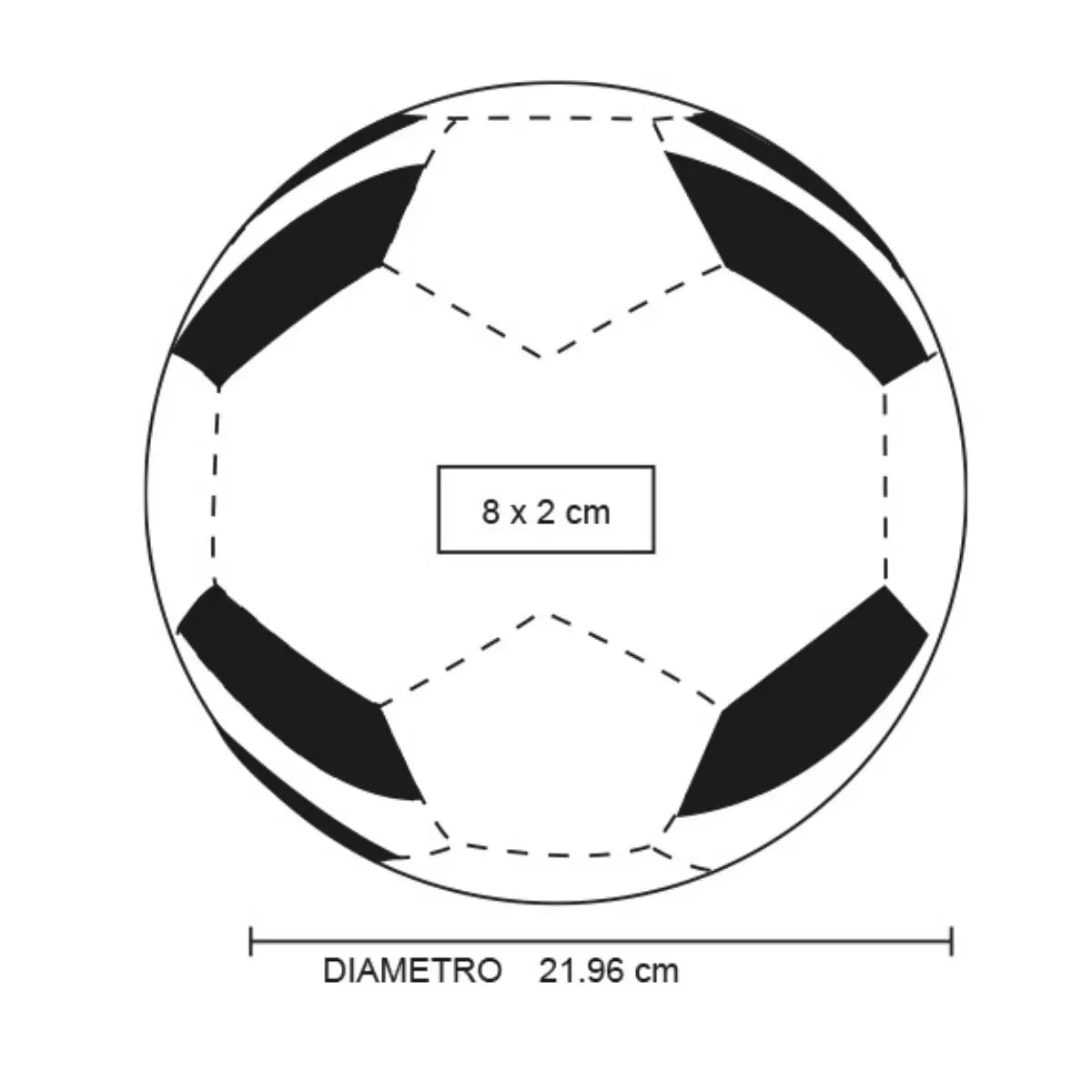 Balon Futbol For Promotional Talla 5 32 Gajos Cocido