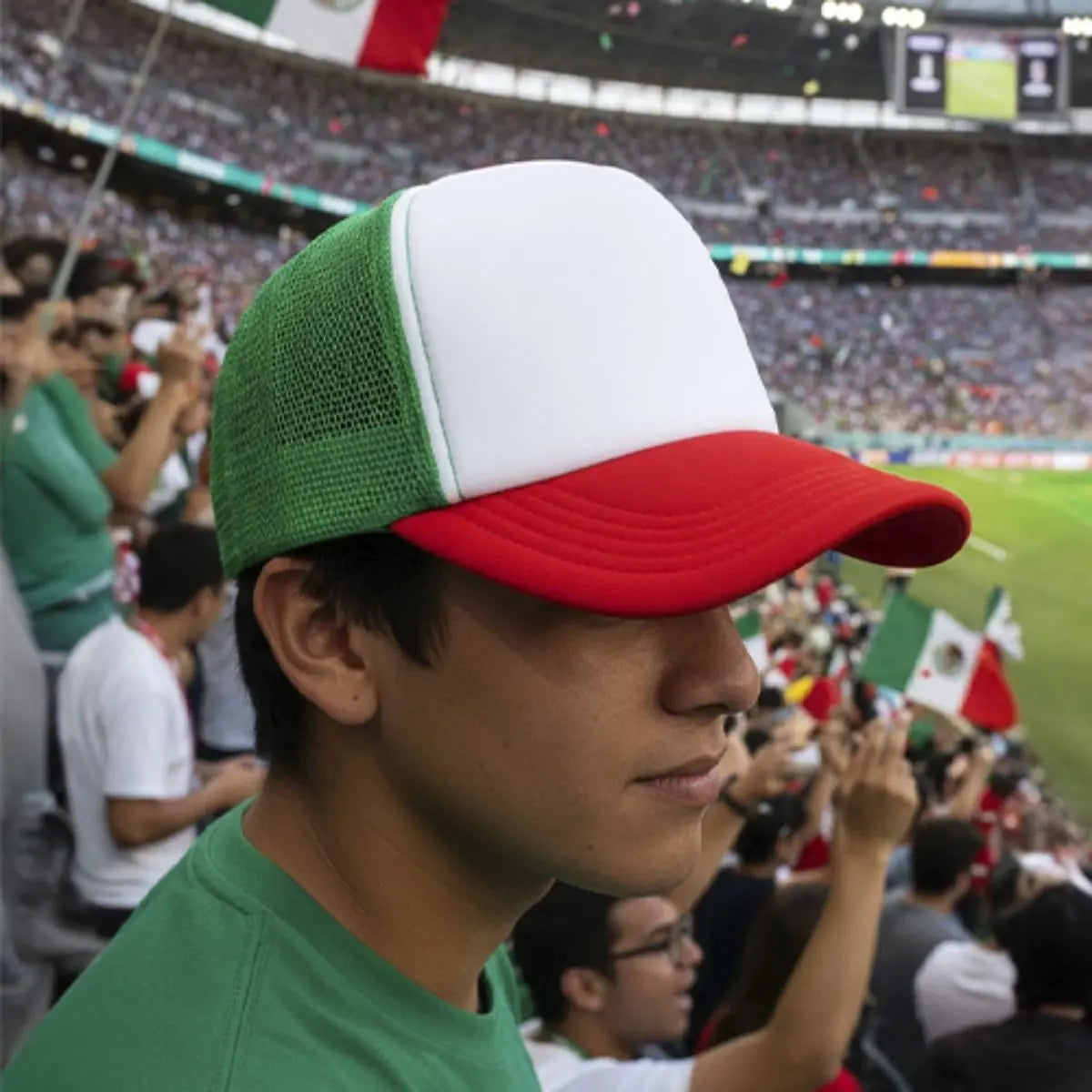 Gorra Tricolor c/ Malla For Promotional Broche Snapback - For Promotional - detalle