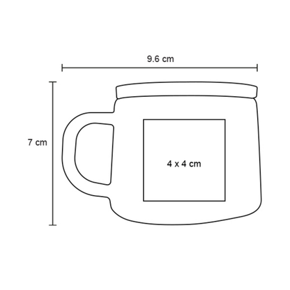 Taza Ceramica For Promotional 400ml Color Azul Cuchara Tapa For Promotional