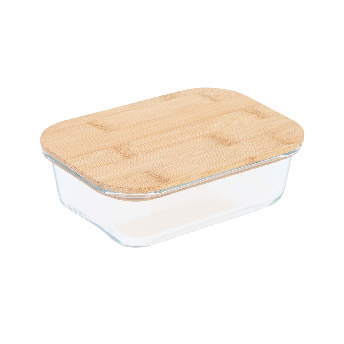 Contenedor Vidrio Tapa Bambu For Promtional 640ml Cocina