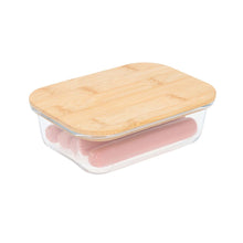 Contenedor Vidrio Tapa Bambu For Promtional 640ml Cocina