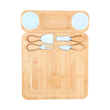 Set Tabla Quesos Bambú Cuchillos Platos Brie For Promotional