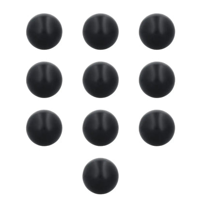 10pzs Pelota Antiestrés Circular Point Color Negro For Promotional - For Promotional - vista lateral