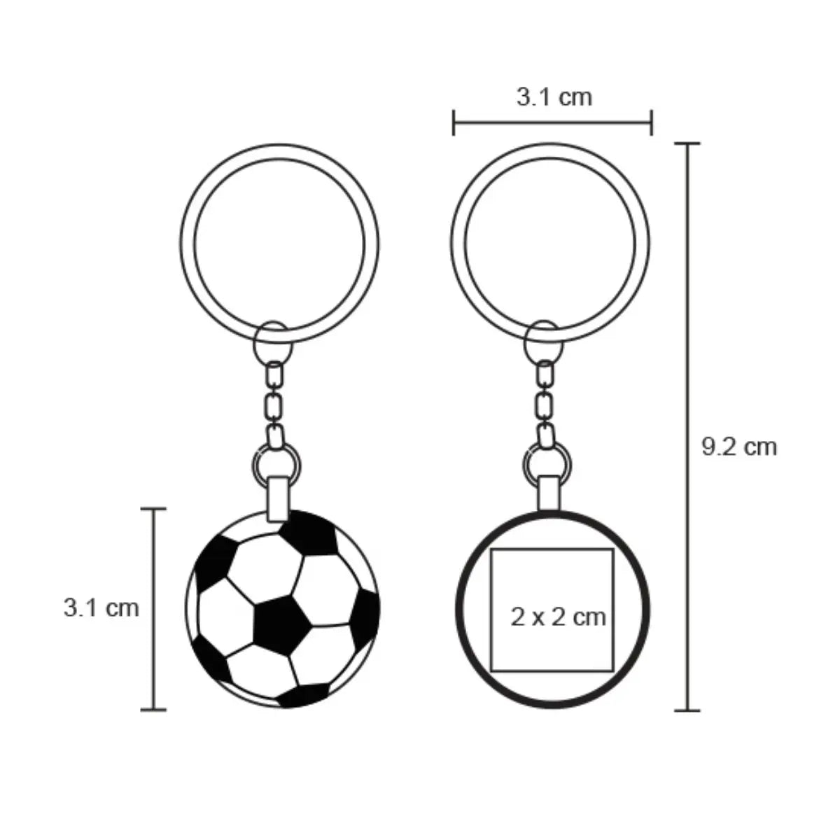 10pzs Llavero Metalico For Promotional Balon Futbol