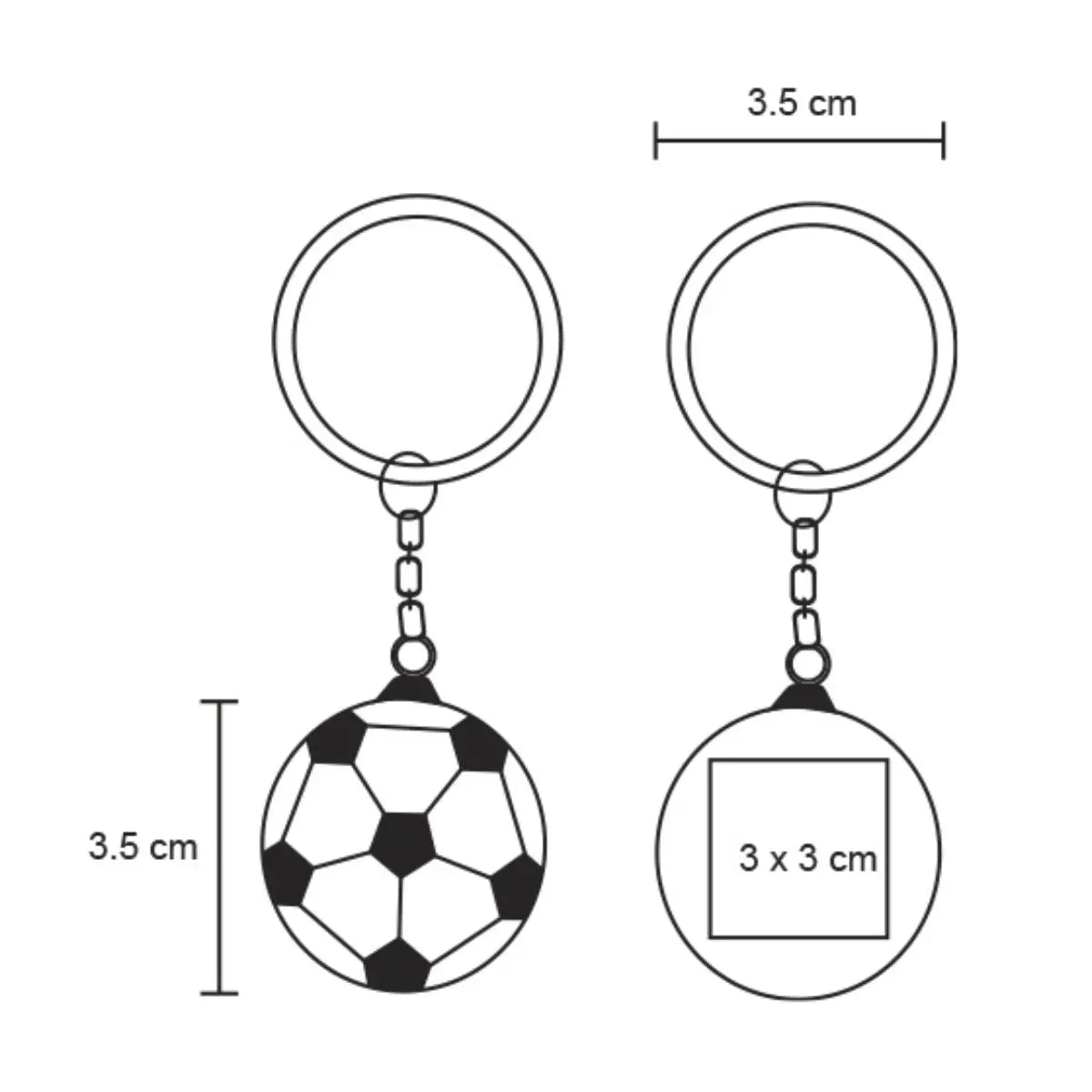 10pzs Llavero Metalico For Promotional Balon Futbol