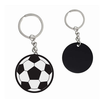 10pzs Llavero Circular For Promotional Diseño Balon Soccer Metal