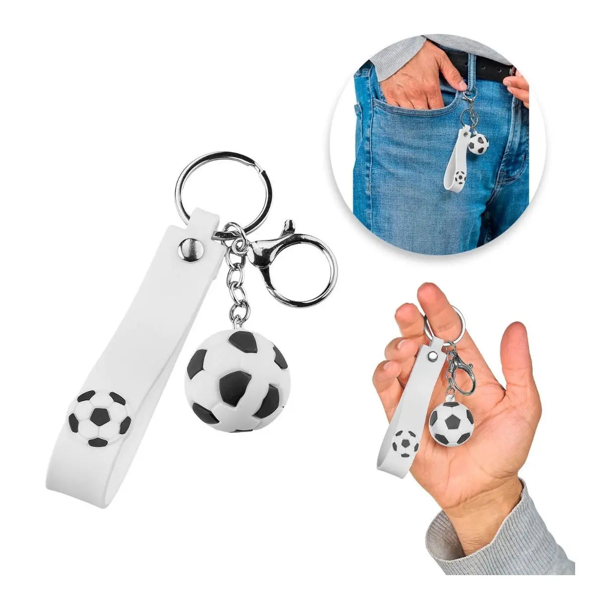 10pzs Llavero c/ Balon Futbol For Promotional Llaves