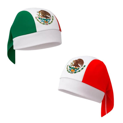 10pzs Bandana Tricolor For Promotional Poliester Mexico
