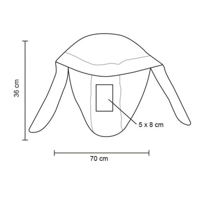 10pzs Bandana Tricolor For Promotional Poliester Mexico