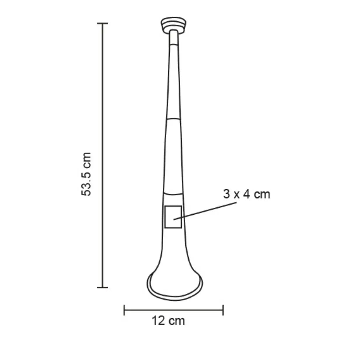 10pzs Vuvuzela Tricolor For Promotional Extensible