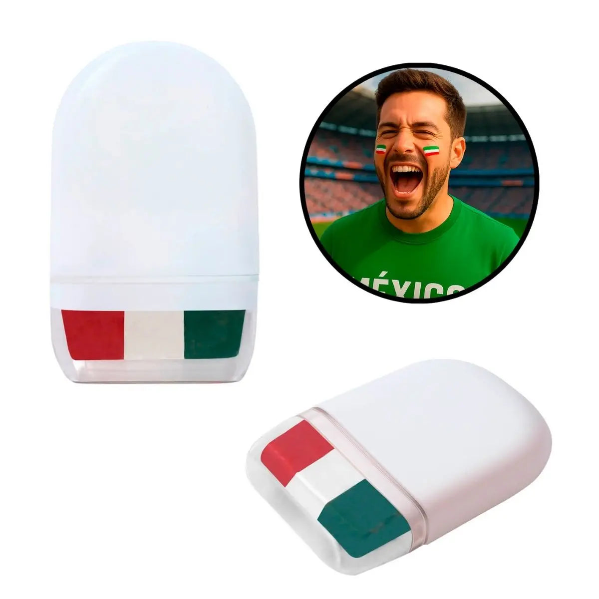 10pzs Pinta Caritas For Promotional Barra Tricolor Mexico