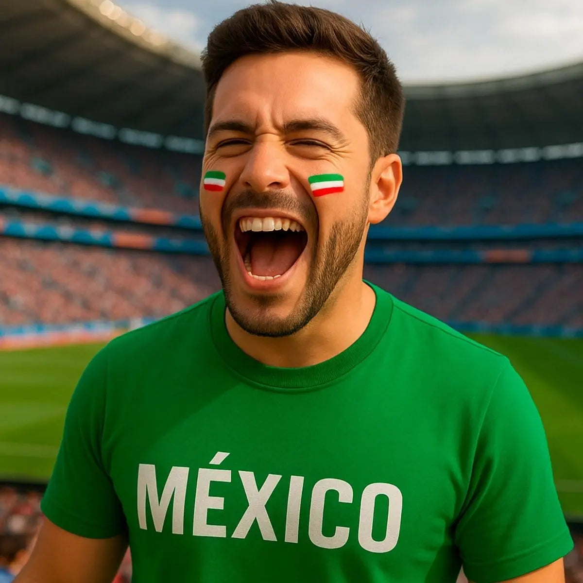 10pzs Pinta Caritas For Promotional Barra Tricolor Mexico