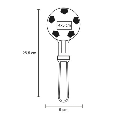 10pzs Aplaudidor Plastico For Promotional Forma Balon Soccer