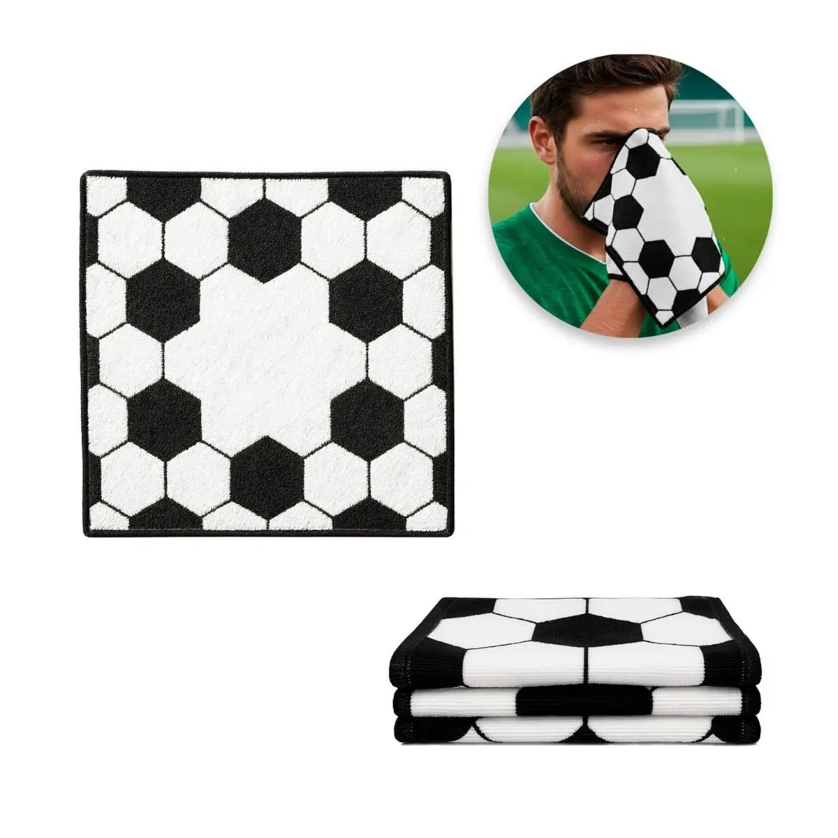 Toalla Deportiva Microfibra For Promotional Diseño Balon Futbol