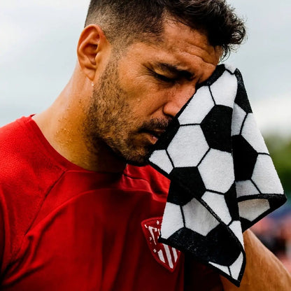 Toalla Deportiva Microfibra For Promotional Diseño Balon Futbol