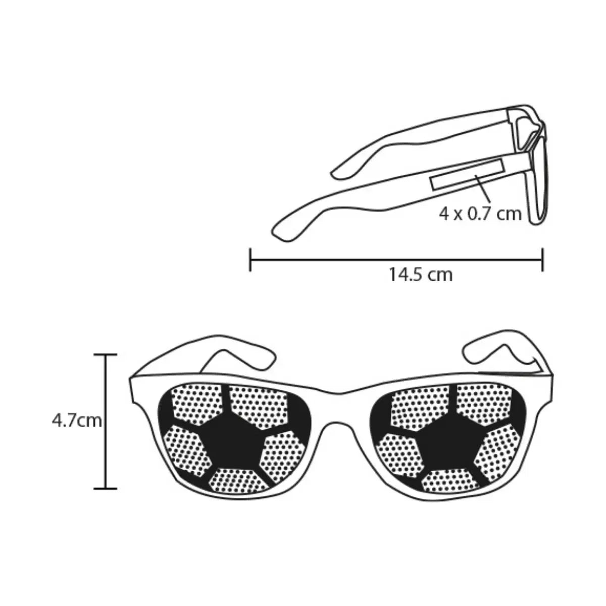 5pzs Lentes Plastico For Promotional Impresion Balon Soccer