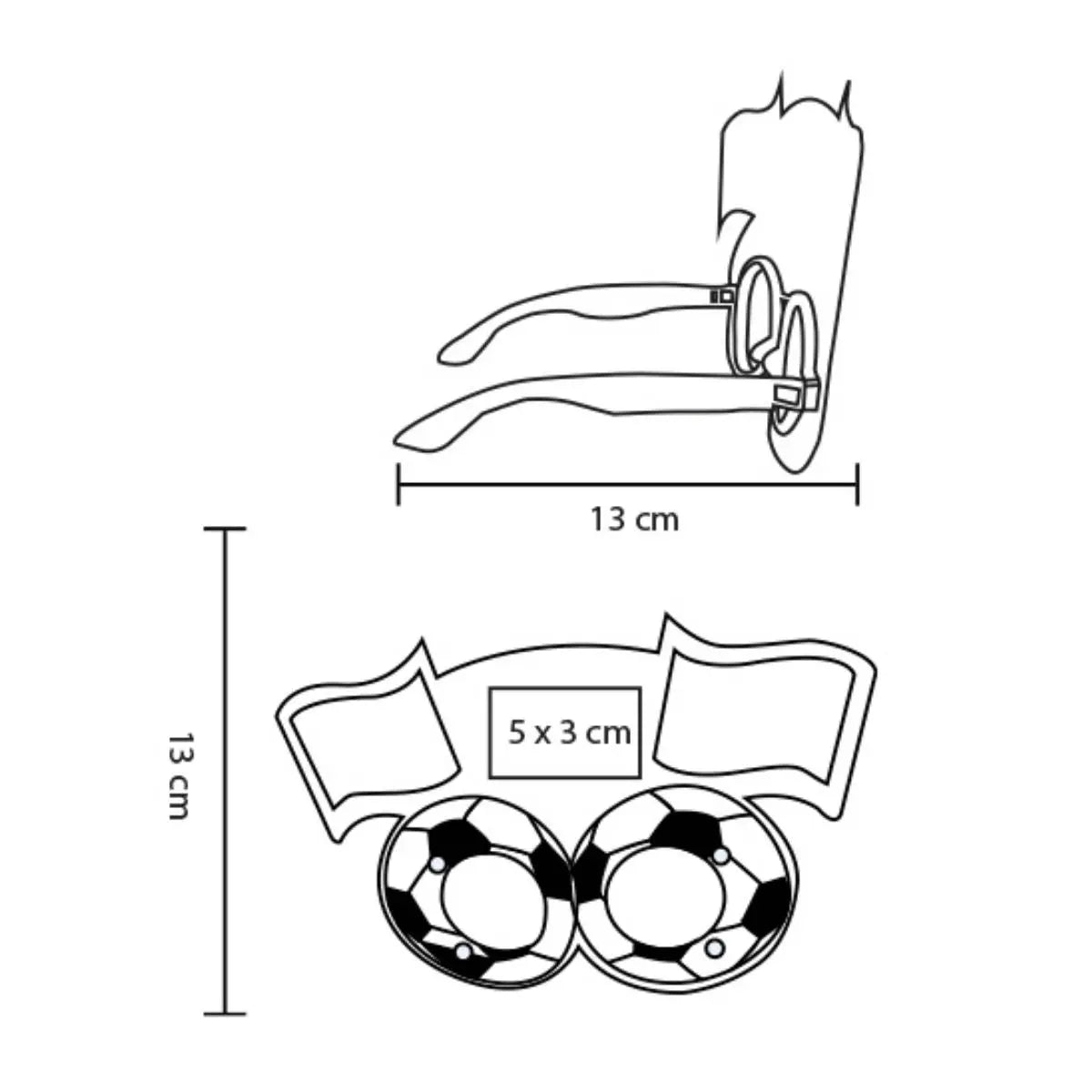10pzs Lentes Decorativos Mexico For Promotional c/ Bandera