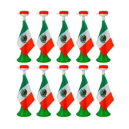 10pzs Vuvuzela Tricolor For Promotional c/ Bandera Mexico
