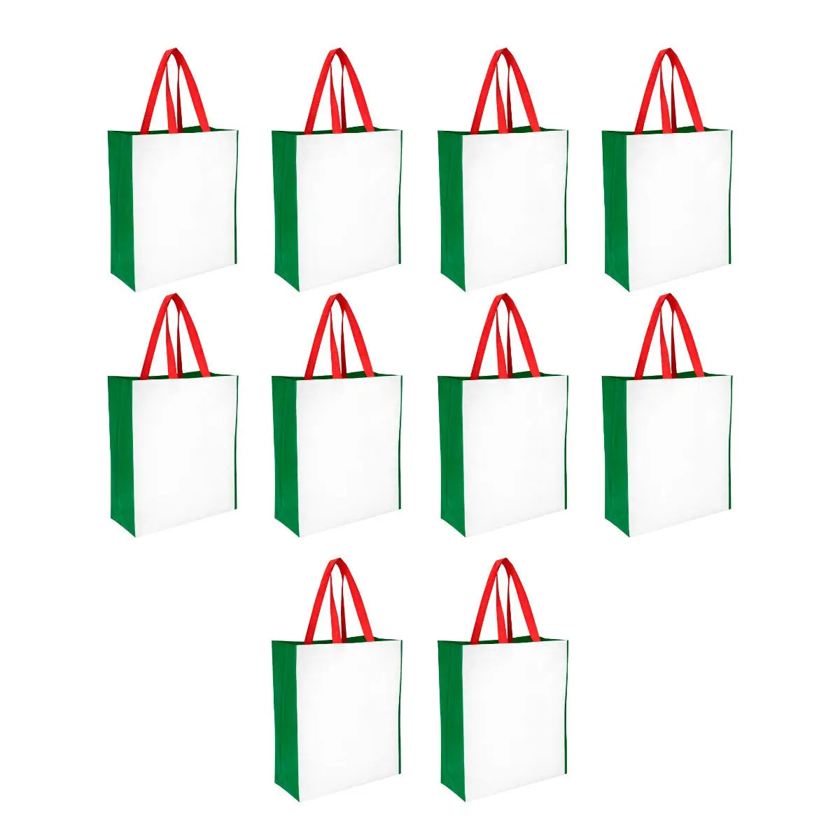 10pzs Bolsa Ecologica For Promotional Tricolor Non Woven