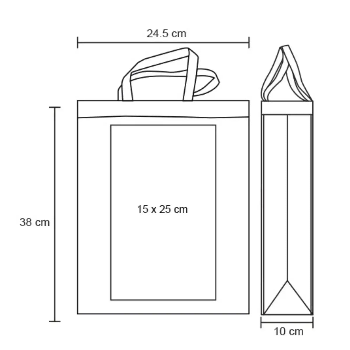 10pzs Bolsa Ecologica For Promotional Tricolor Non Woven For Promotional