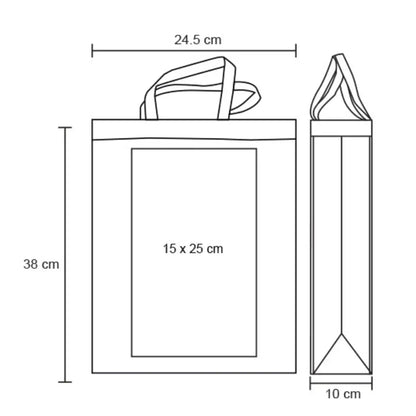 10pzs Bolsa Ecologica For Promotional Tricolor Non Woven For Promotional