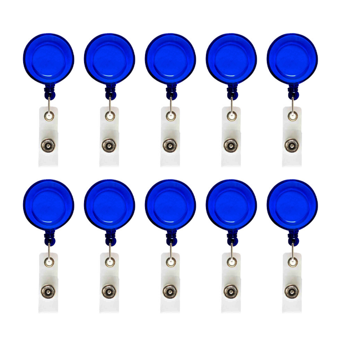 Pack 10 Yoyo Portagafete For Promotional Colores Traslucidos